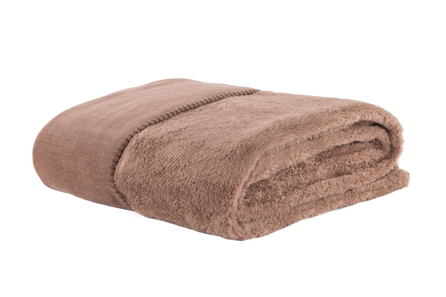 Plaid XL réversible moka