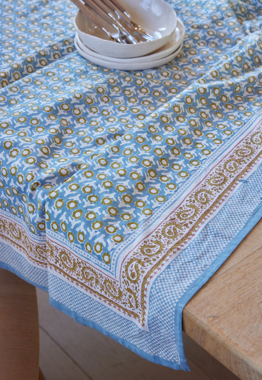Nappe à motifs bleu / plusieurs tailles