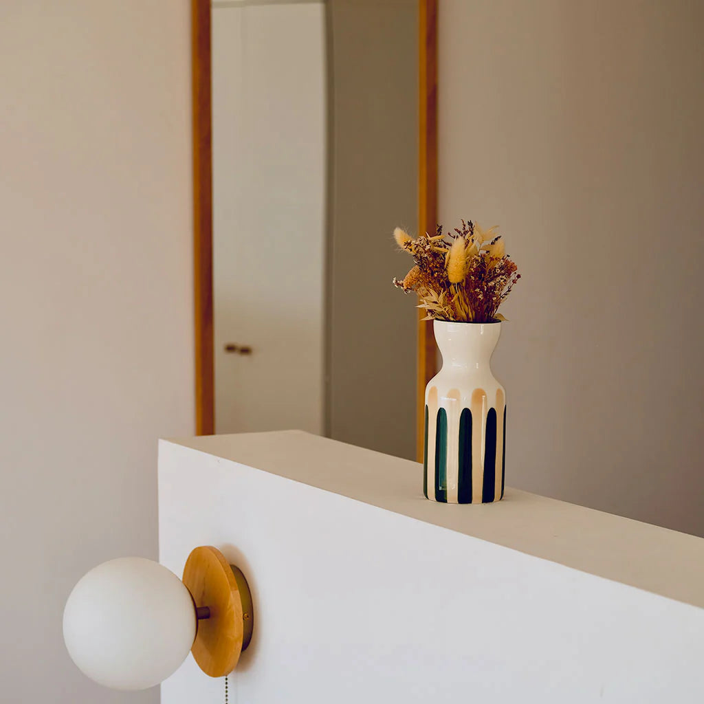 Vase totem vert