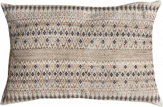 Coussin coton et soie