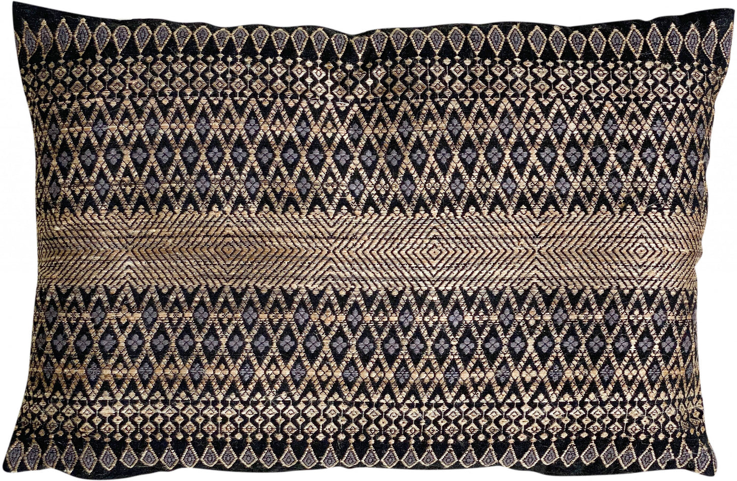 Coussin coton et soie