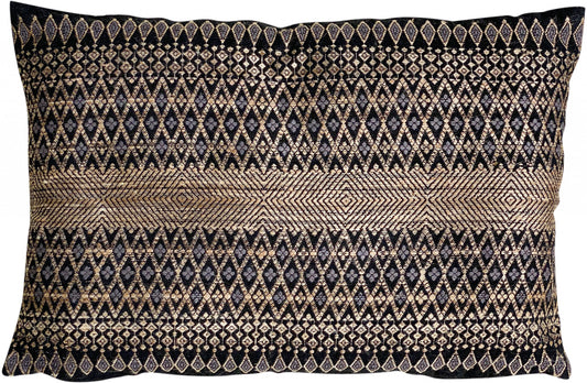 Coussin coton et soie