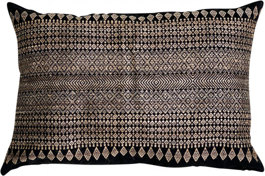 Coussin coton et soie