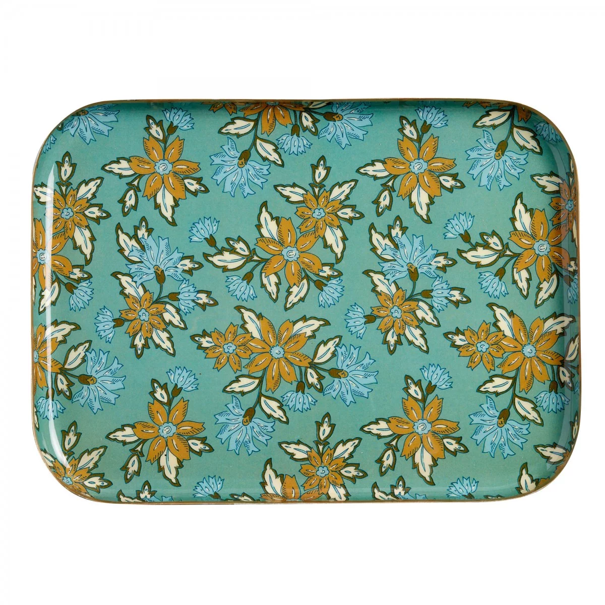 Plateau fleurs azur L