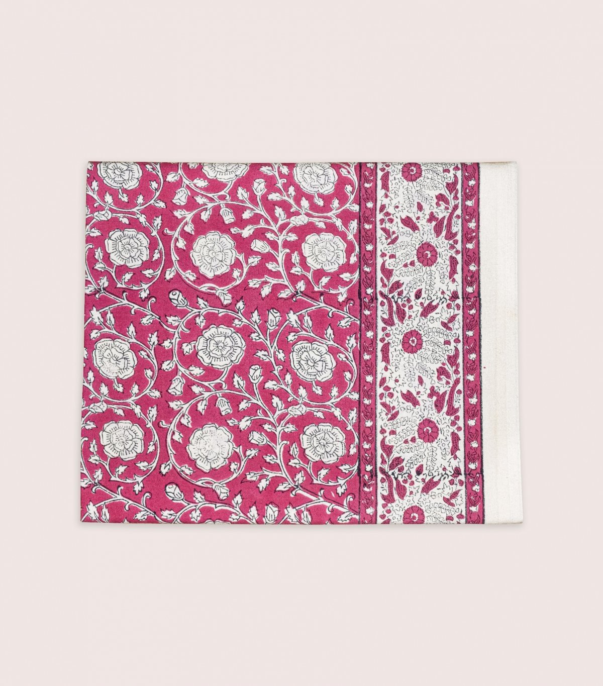Nappe à fleurs framboise / plusieurs tailles