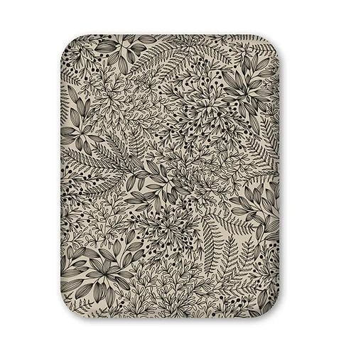 Plateau fleuri beige