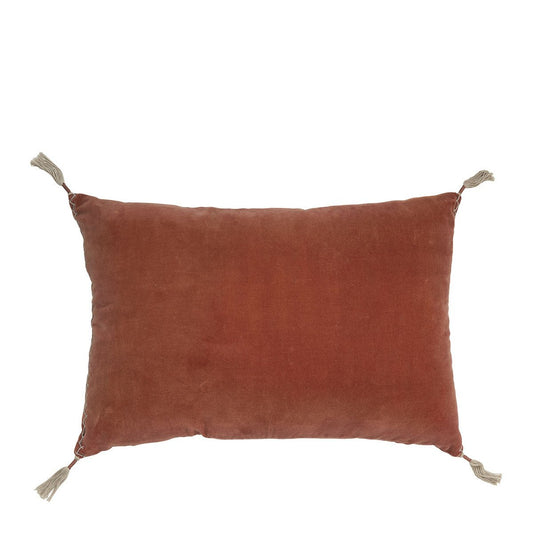 Coussin velours rouille - plusieurs tailles