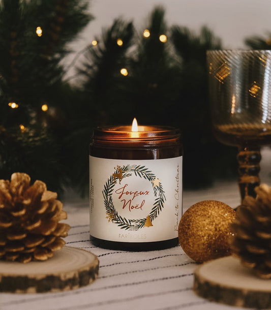 Bougie joyeux noël
