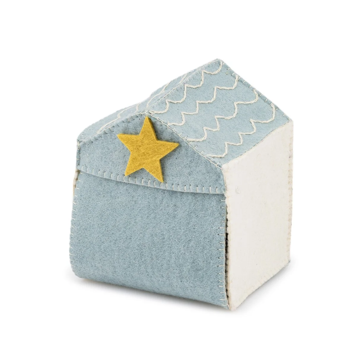 Crêche en laine bleu