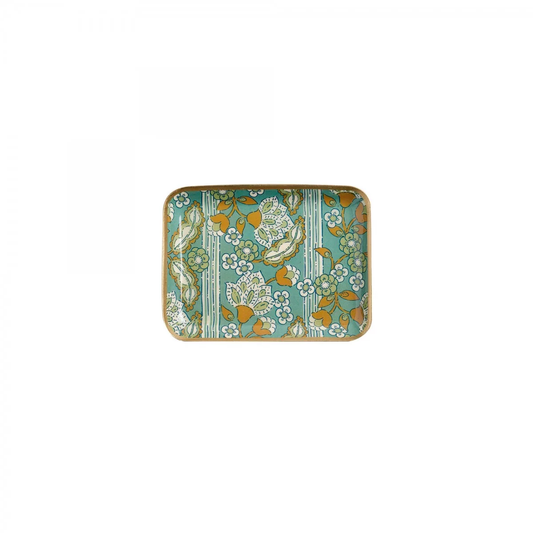 Plateau fleurs azur S