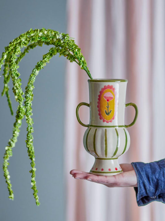 Vase oreille vert