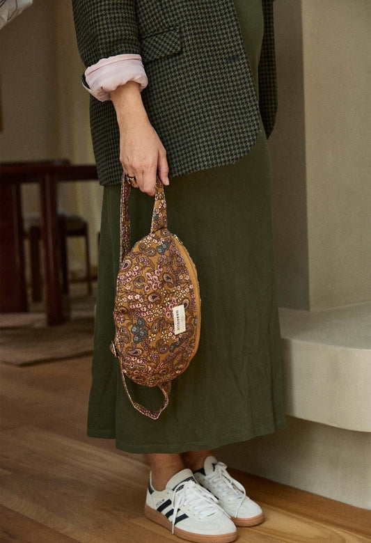 Sac banane arabesque tabac