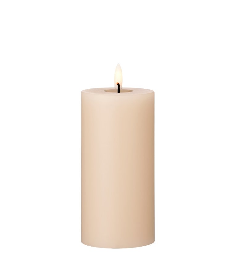 Bougie pilier LED beige - plusieurs tailles