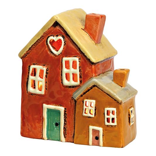 Maison photophore duo coeur