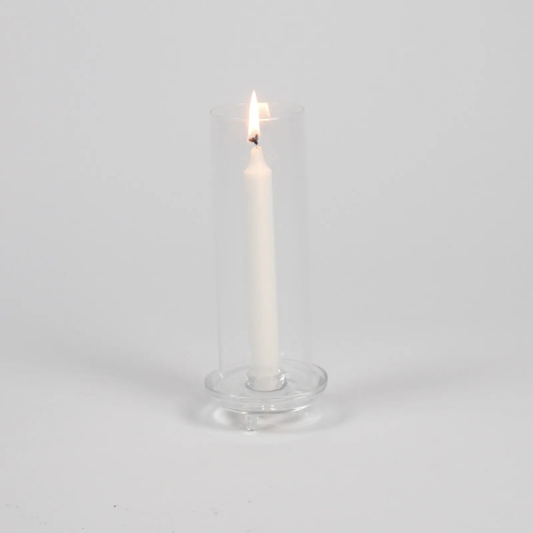Bougeoir cylindre en verre