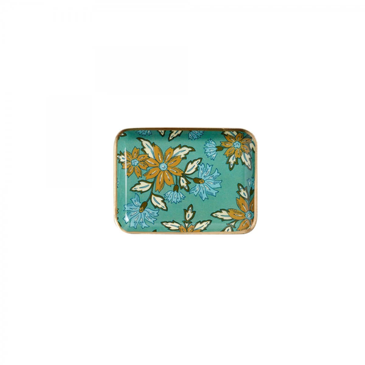 Plateau fleurs azur S