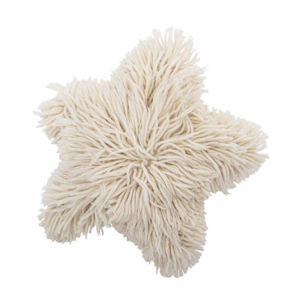 Coussin étoile laine
