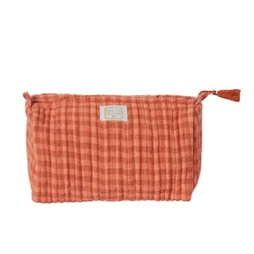 Trousse à vichy rose