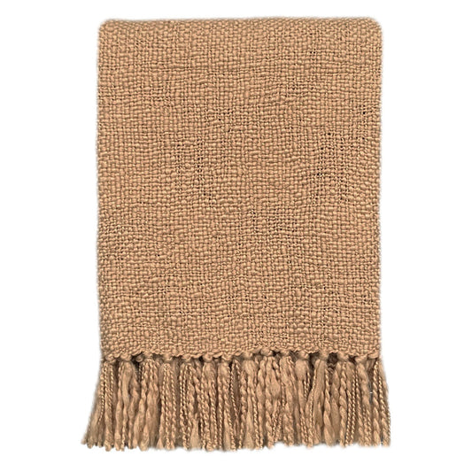 Plaid tout doux marron glacé