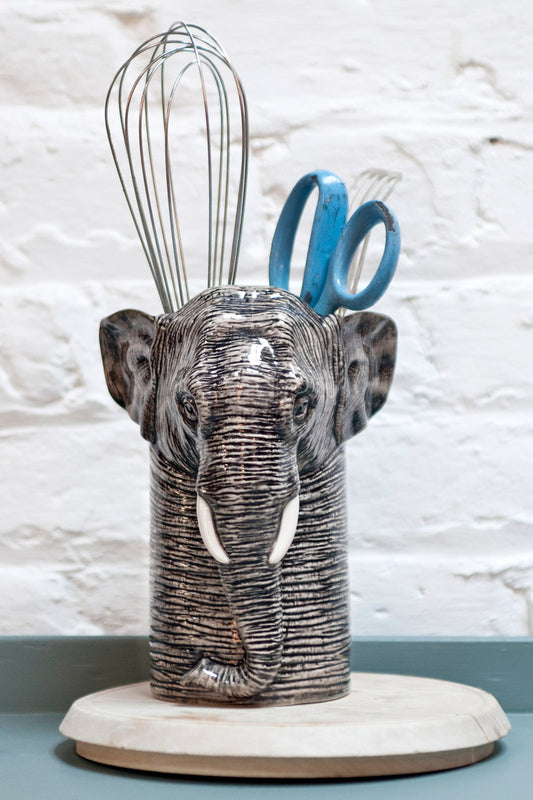 Pot à ustensiles éléphant