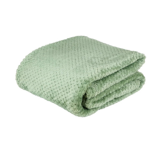 Plaid moelleux sauge