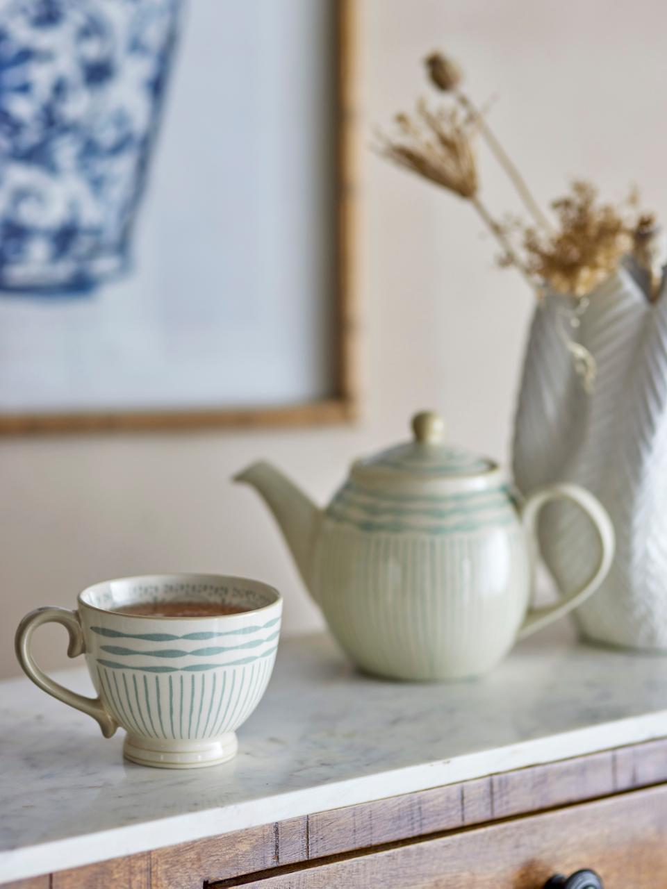 Tasse à motif bleu