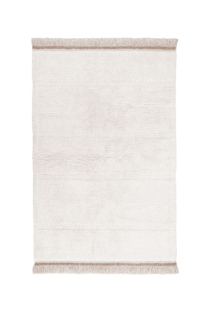 Tapis blanc 100% laine - plusieurs tailles
