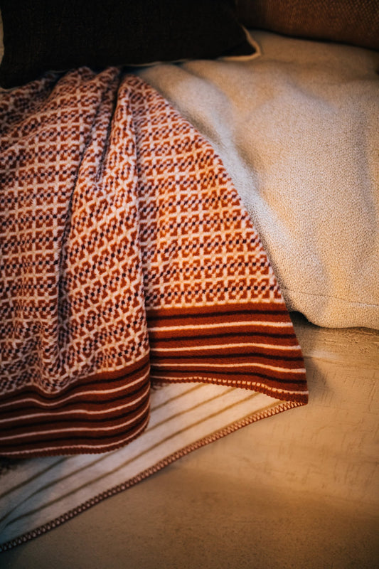 Plaid cocon carreaux