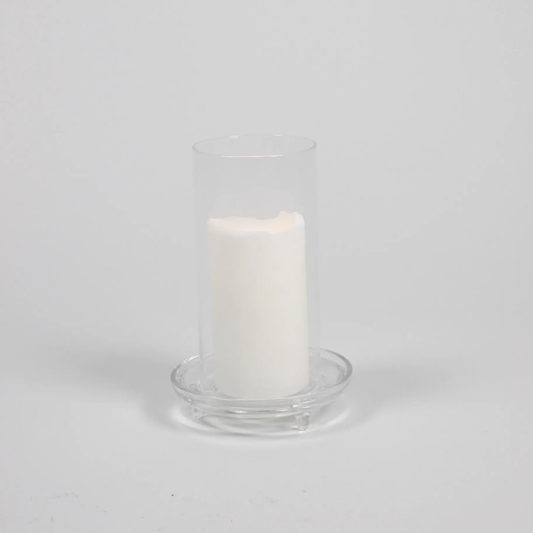 Bougeoir cylindre en verre