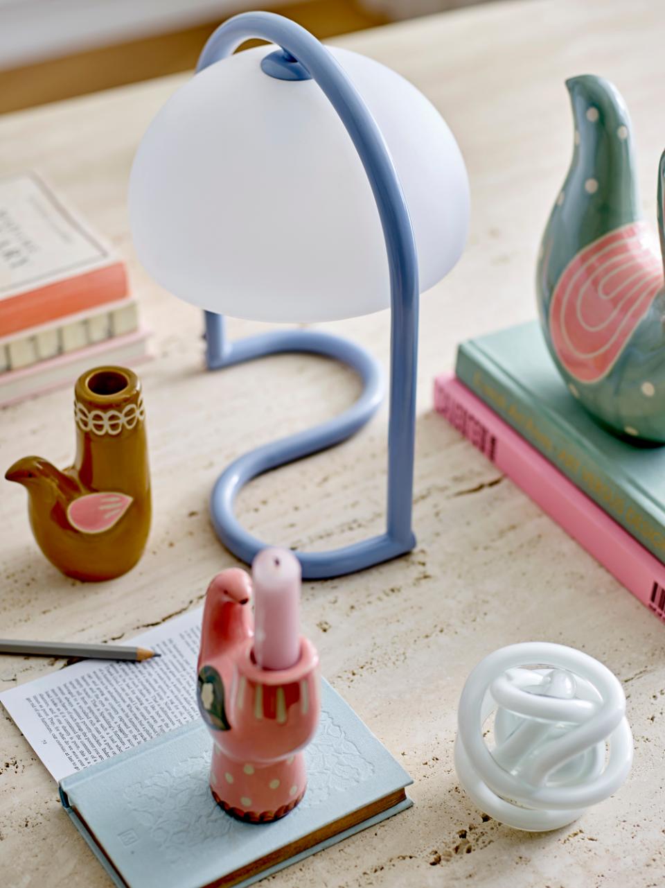 Bougeoir oiseau rose