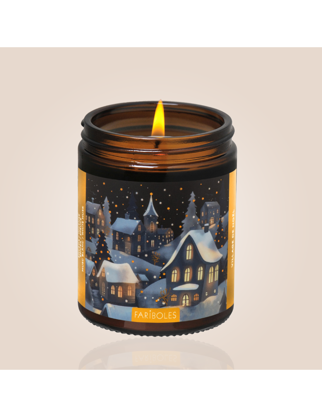 Bougie village de noël
