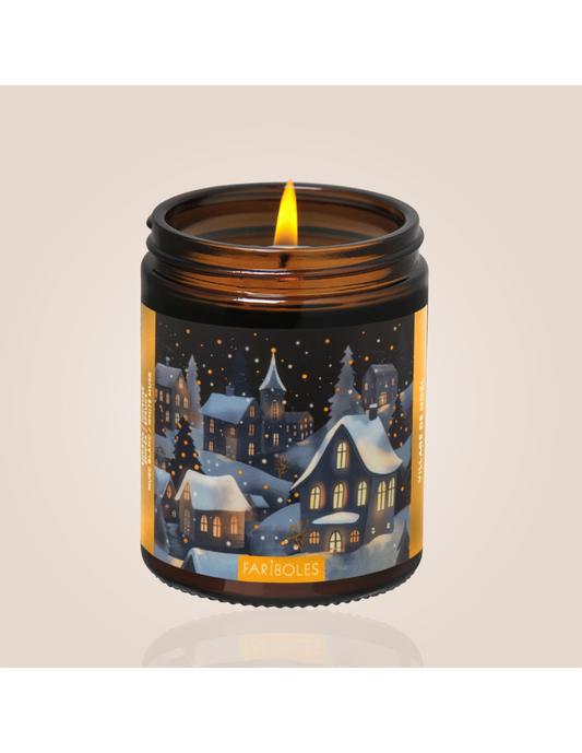 Bougie village de noël