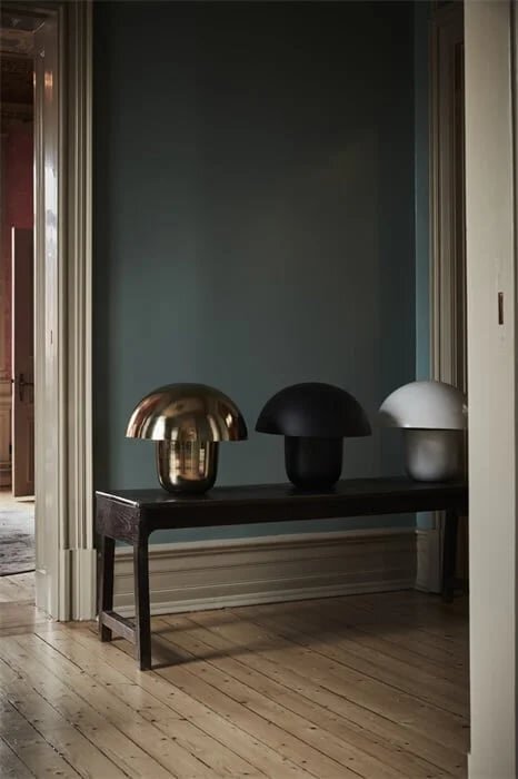 Lampe champignon blanche L