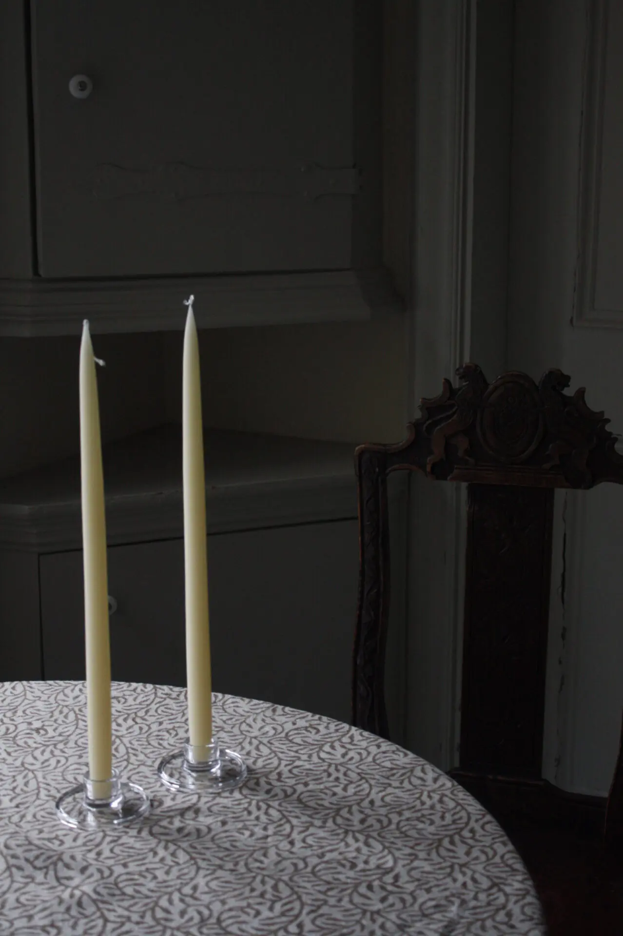 Bougeoir en verre