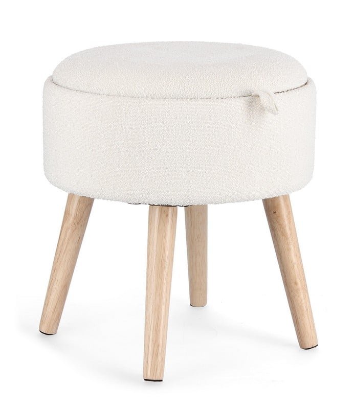 Tabouret réversible blanc
