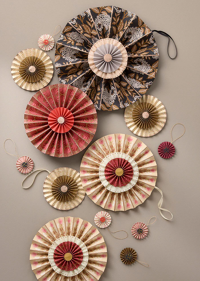 Rosette beige brun M - set de 2
