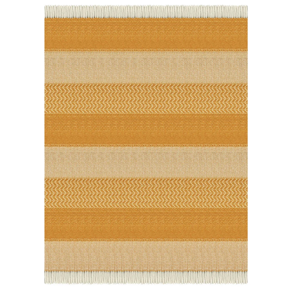 Plaid laine ocre
