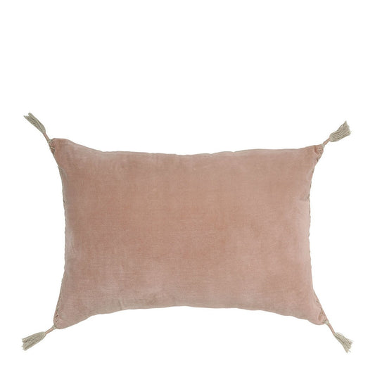 Coussin velours rose - plusieurs tailles