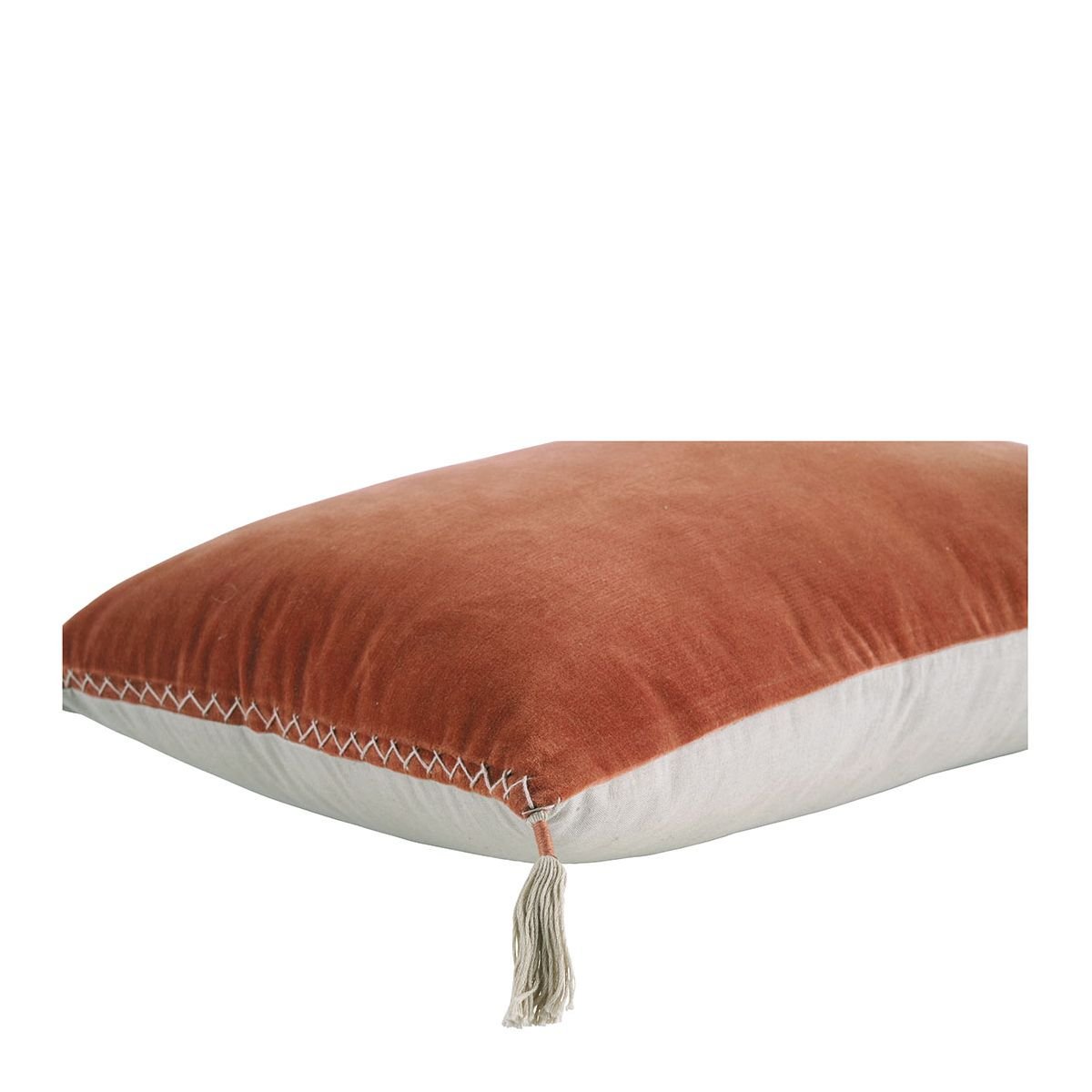 Coussin velours rouille - plusieurs tailles