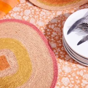 Set de Table orange corail