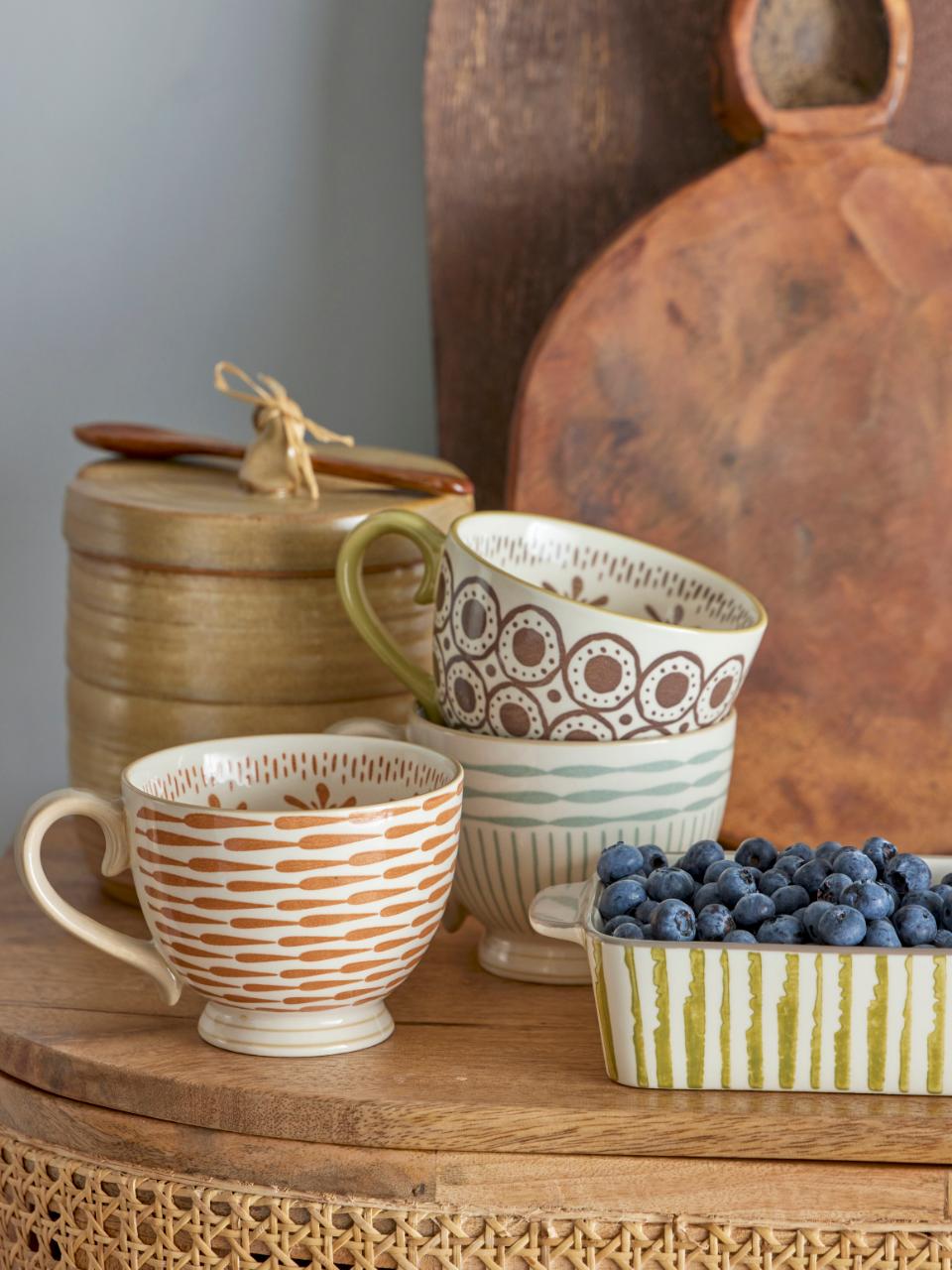 Tasse à motif bleu