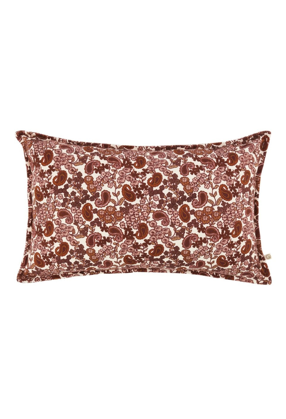 Coussin arabesque bordeaux