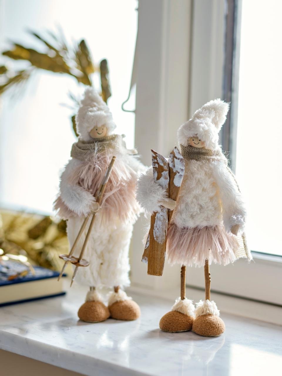 Couple skieurs