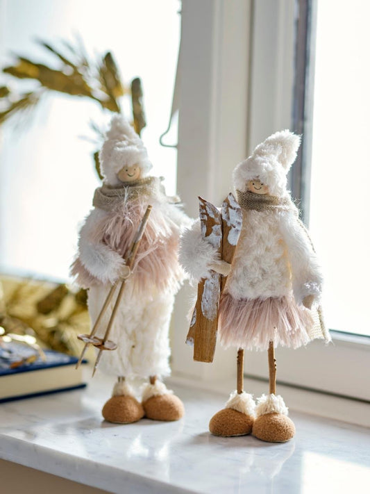 Couple skieurs