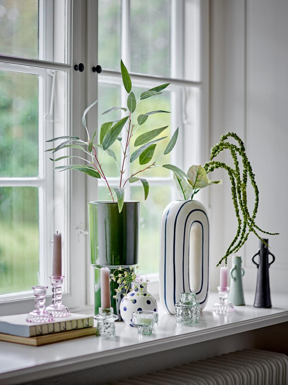Set de 3 bougeoirs en verre