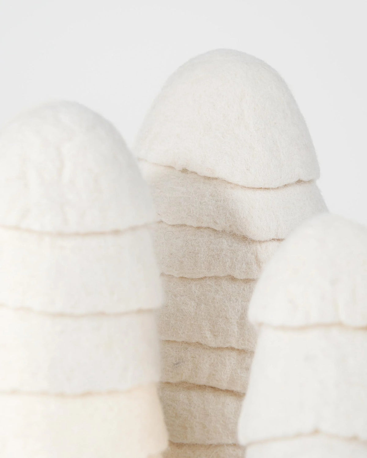 Set de 3 sapins en laine