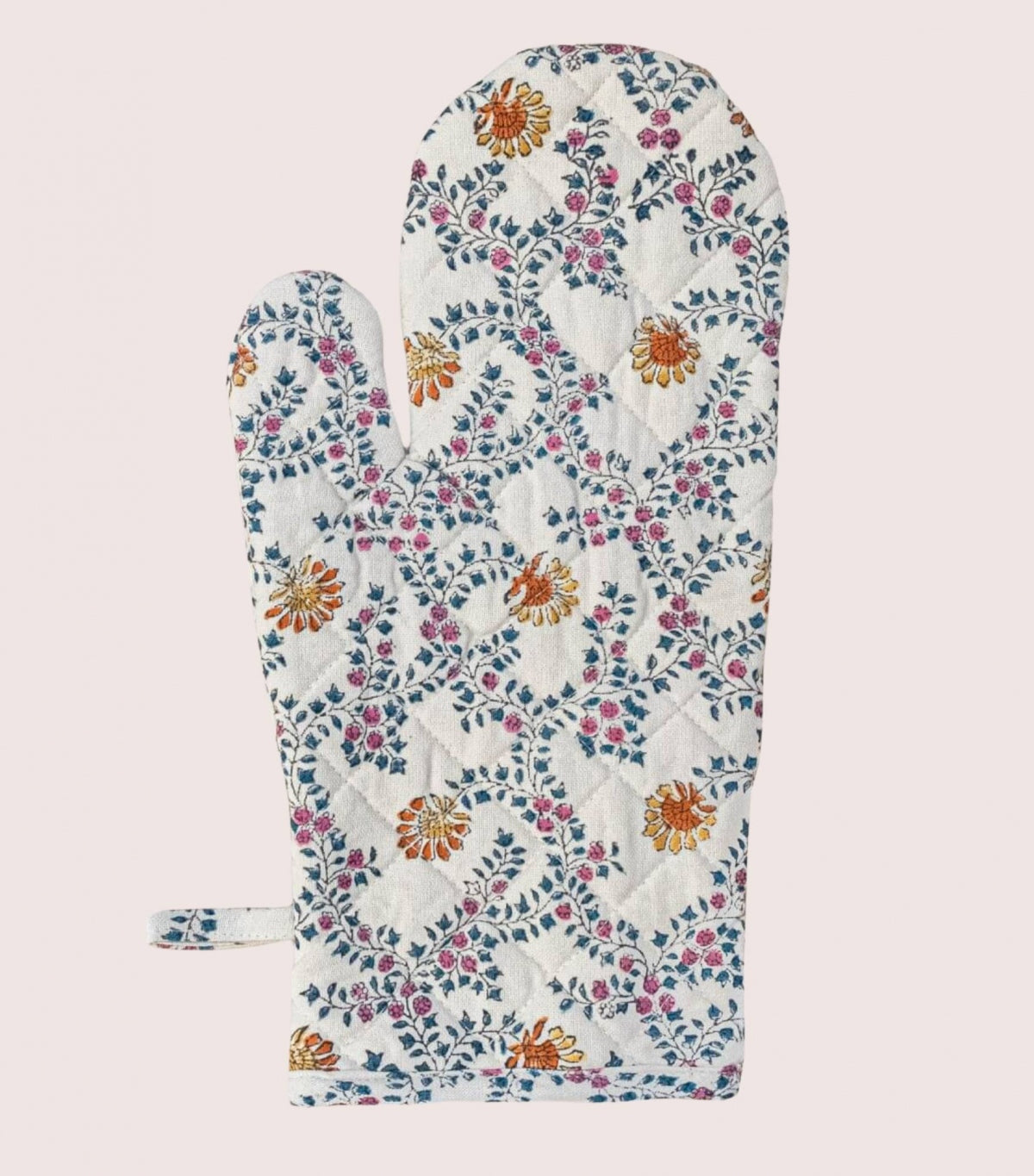 Gant de cuisine à fleurs 1