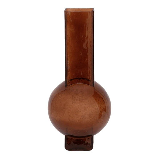 Vase tube verre recyclé