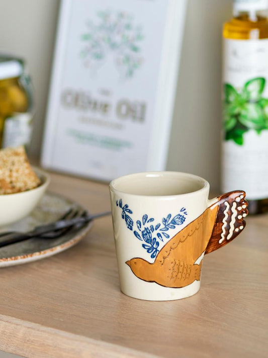Tasse oiseaux blanc