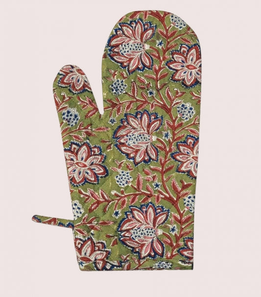 Gant de cuisine à fleurs 6